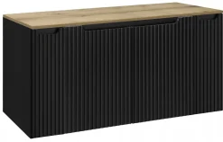 Szafka pod Umywalkę 120 cm Z Blatem Ryfle NOVA BLACK