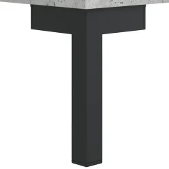 Szafka Regał Witrynka Szara Beton z Drzwiami 69.5x34x180 cm do Salonu