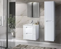 Szafka z Umywalką Fiji White 60 cm z Umywalką