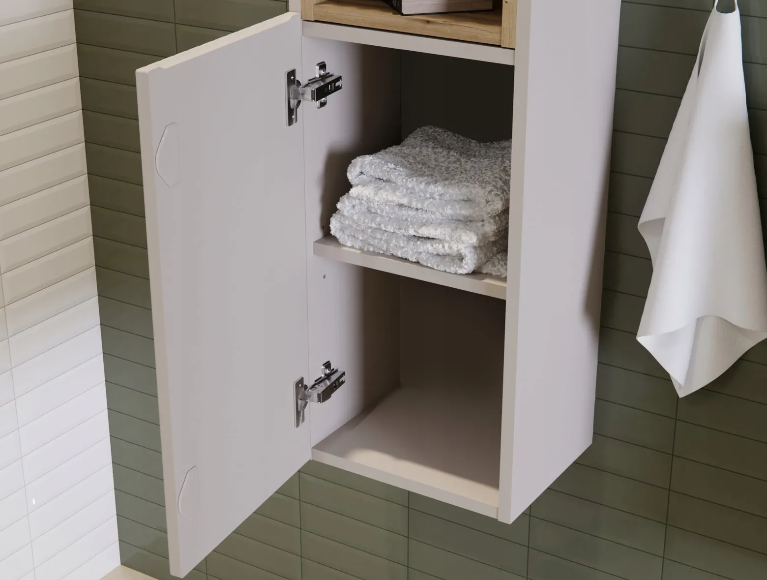 Szafka Łazienkowa DOLNA pod BLAT 20 cm 1D RYFLE NOVA KASZMIR