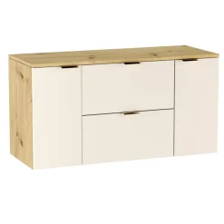 Szafka Łazienkowa pod Umywalkę z Blatem 120cm Kaszmir Orzech