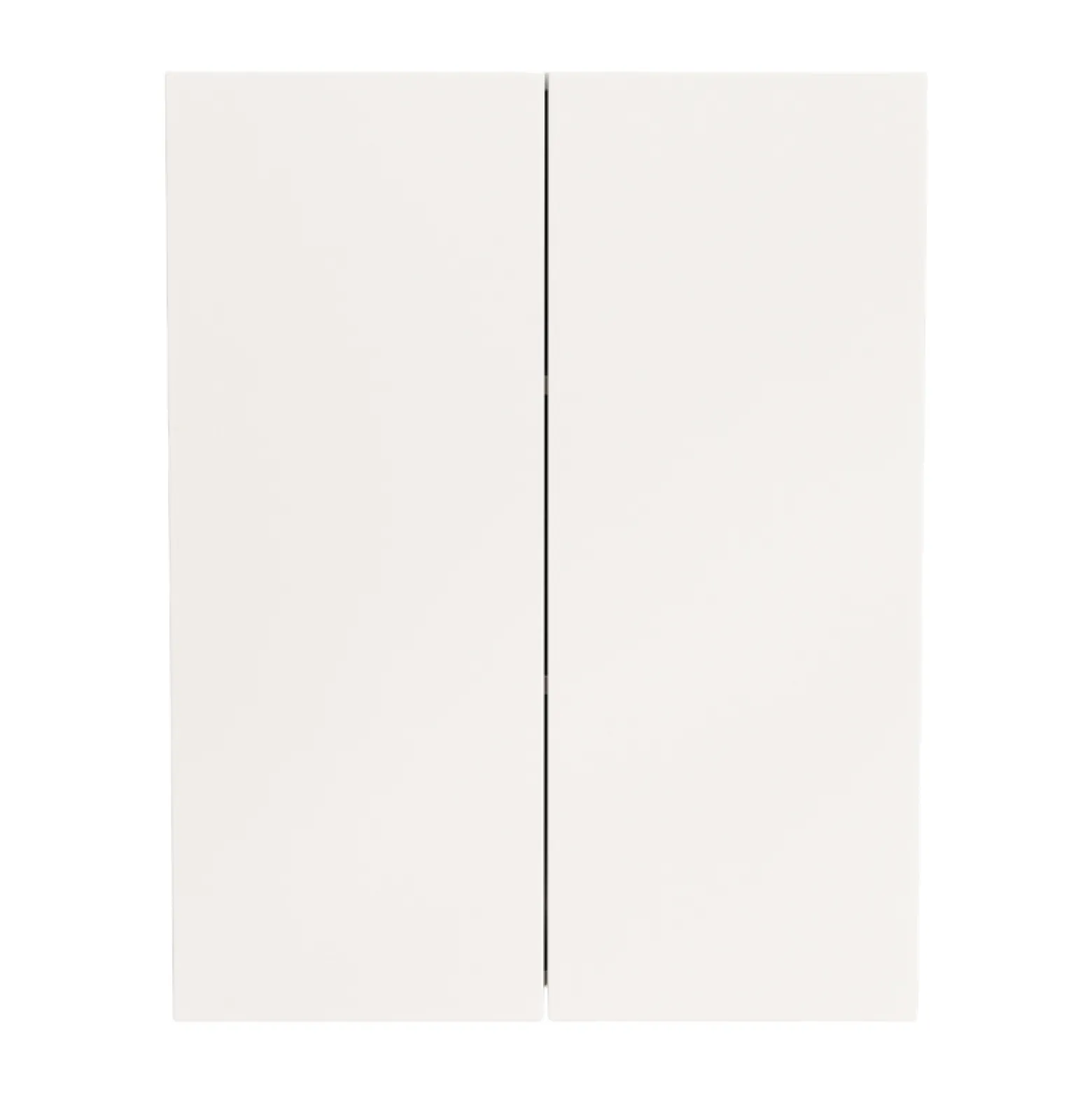 Szafka Łazienkowa Wisząca Biała 2 Drzwiowa Nowoczesna Ścienna 3 Półki 80 Cm