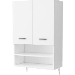 Szafka łazienkowa wisząca ścienna nad pralkę pojemne półki regał loft 64 cm