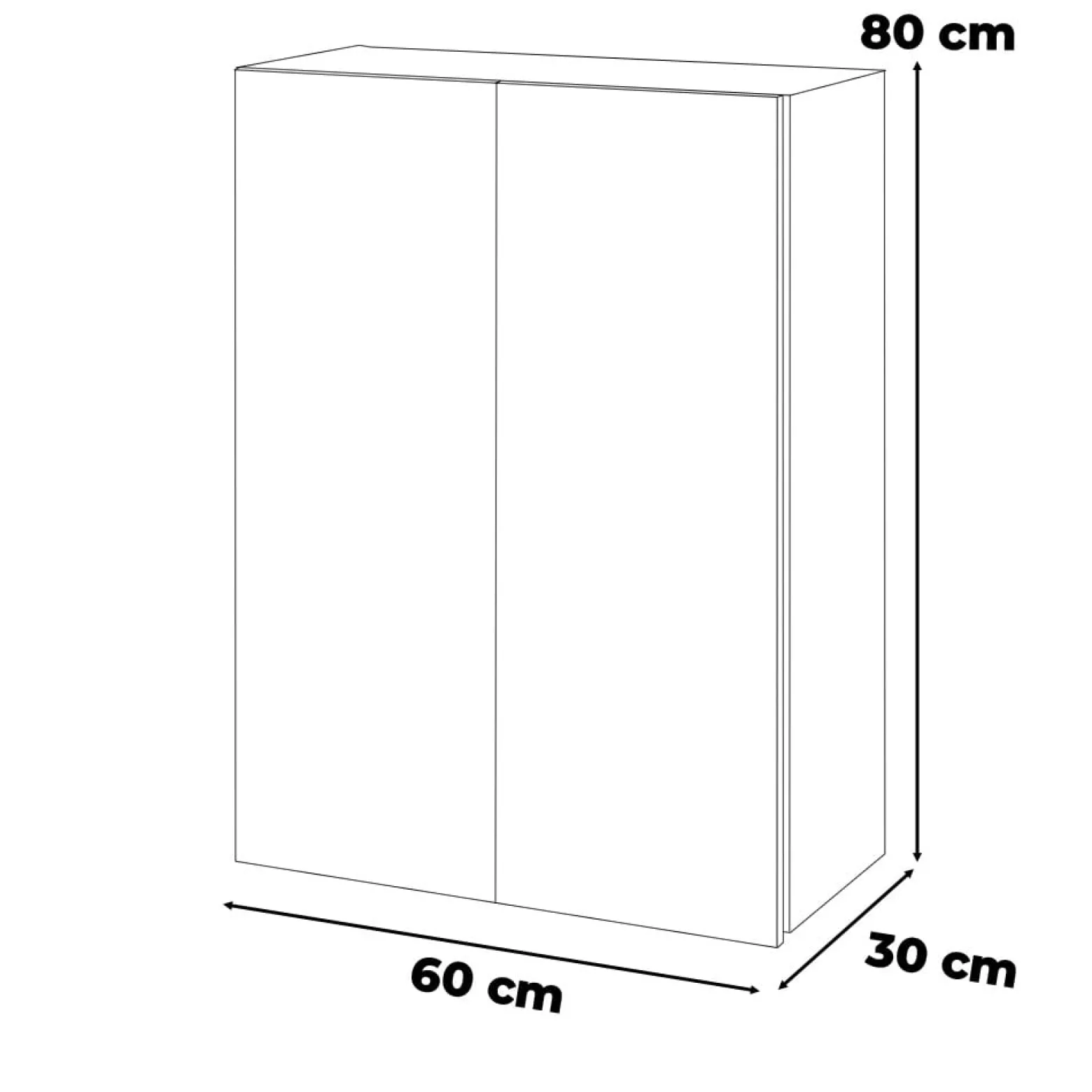 Szafka łazienkowa wisząca 60cm loft bezuchywtowa szary wotan