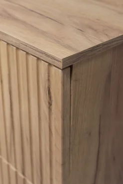 Szafka Łazienkowa Wisząca Jednodrzwiowa Dąb Blat Regał Dąb 120X46 Mdf