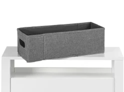 Szafka łazienkowa z koszami 20 x 70 cm MDF biała