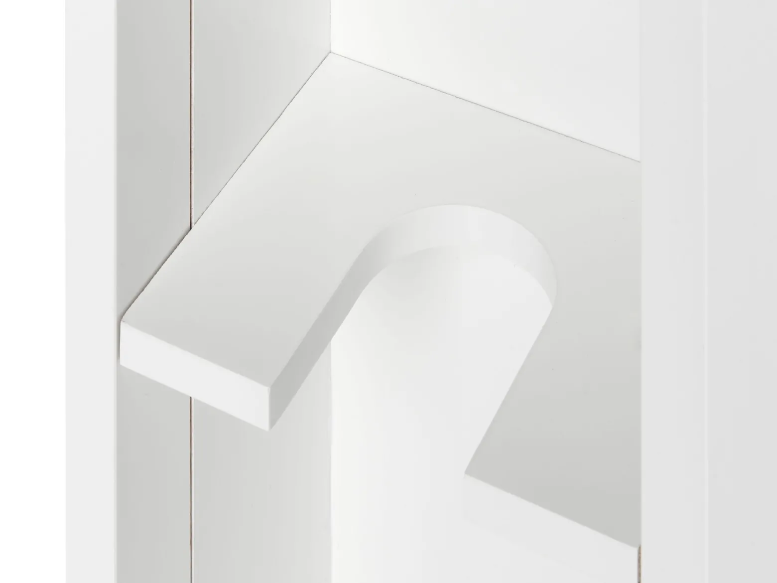 Szafka łazienkowa z koszami 20 x 70 cm MDF biała