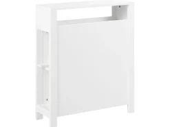 Szafka łazienkowa z koszami 20 x 70 cm MDF biała