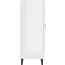 Szafka Biała Połysk 69.5x34x90 cm do Salonu Pokoju Sypialni