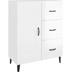 Szafka Biała Połysk 69.5x34x90 cm do Salonu Pokoju Sypialni