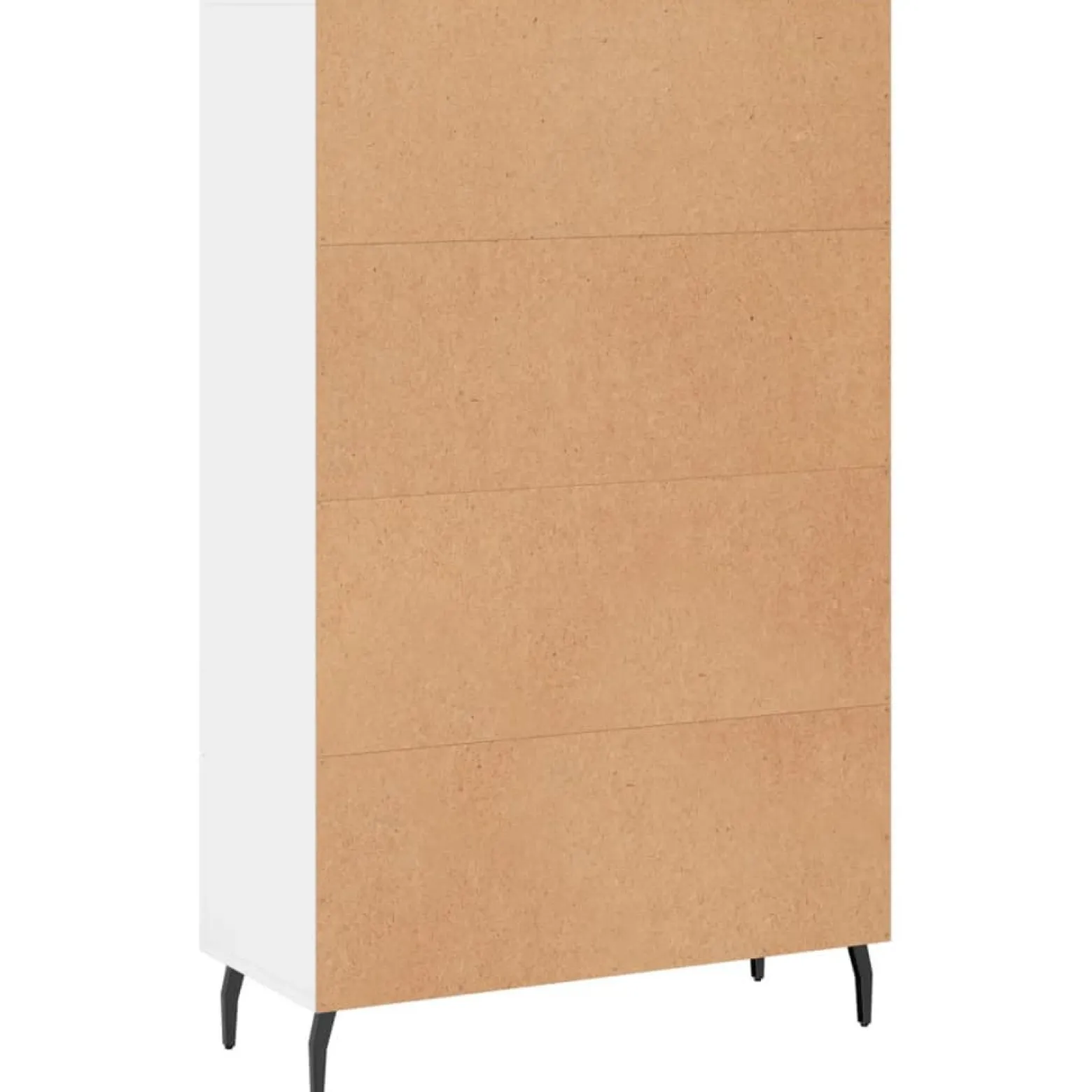 Szafka Biała 69.5x31x115 cm do Salonu Pokoju Sypialni