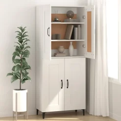 Szafka Biała 69.5x34x90 cm do Salonu Pokoju Sypialni