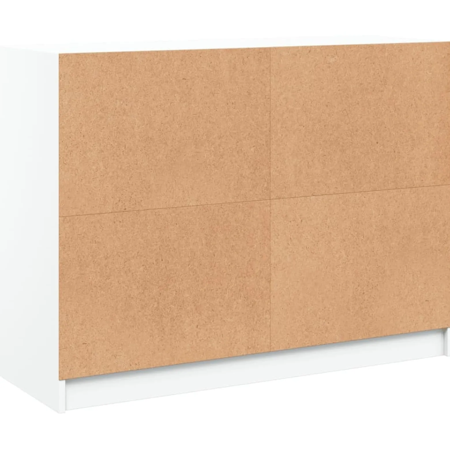 Szafka Biała z Drzwiami Szklanymi 102x37x75.5 cm do Salonu Pokoju