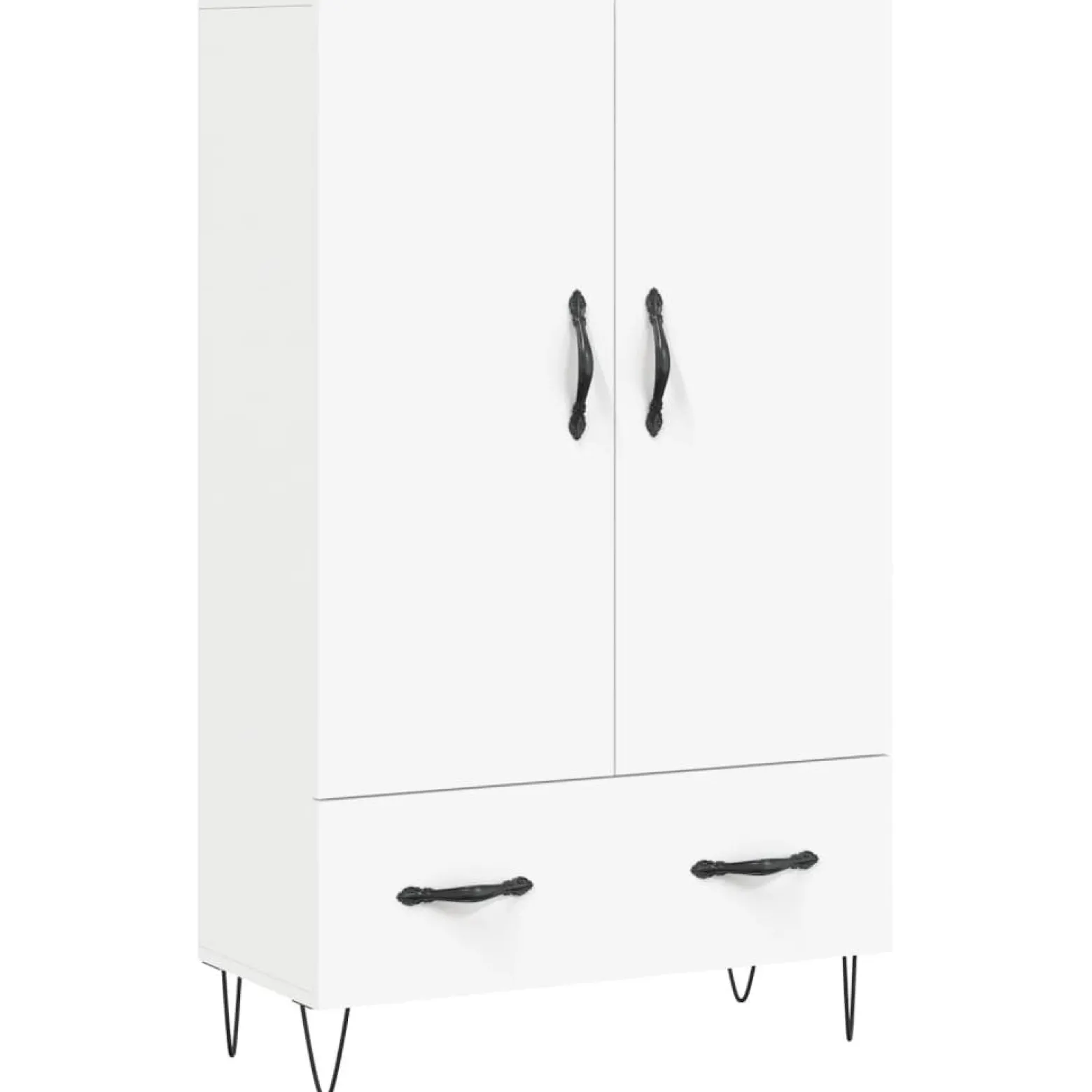 Szafka Biała z Drzwiami 69.5x31x115 cm do Salonu Pokoju Sypialni
