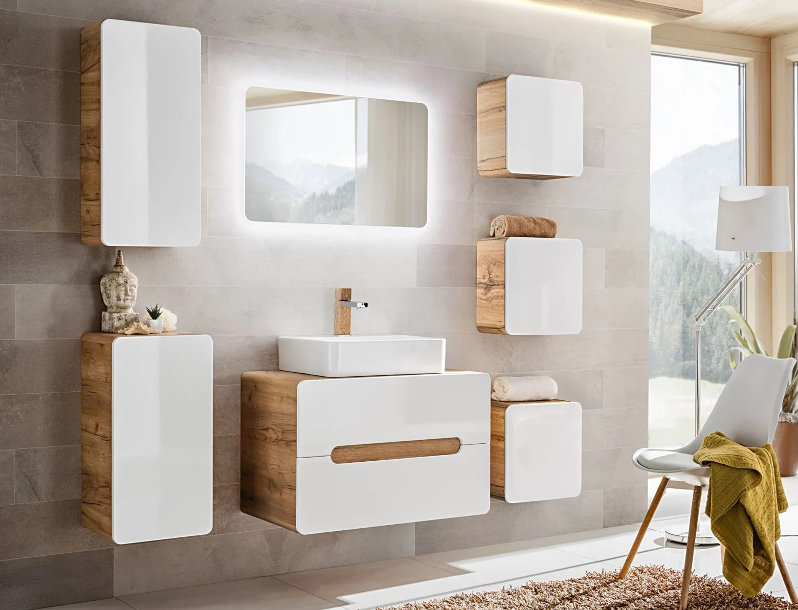 Szafka dolna 35 cm ARUBA WHITE
