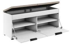 Szafka Fala 3 Biały/Beż/K 100X37X49 Cm