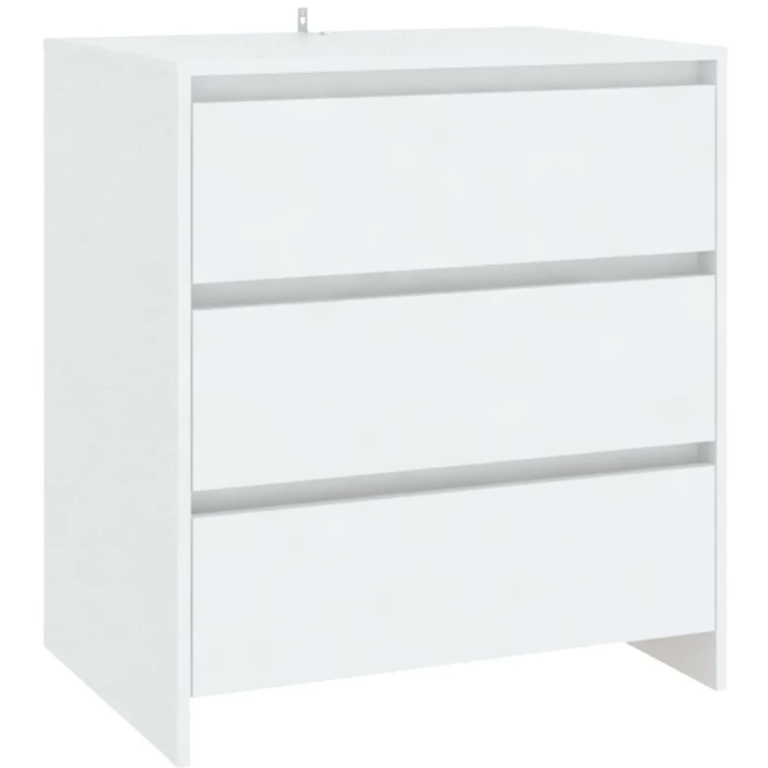 Szafka Komoda Regał Biała z Szufladami 70x41x75 cm do Salonu Pokoju