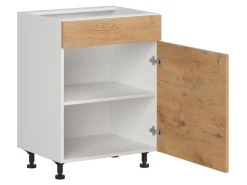 Szafka kuchenna dolna Hamper 60 cm prawa dąb lancelot