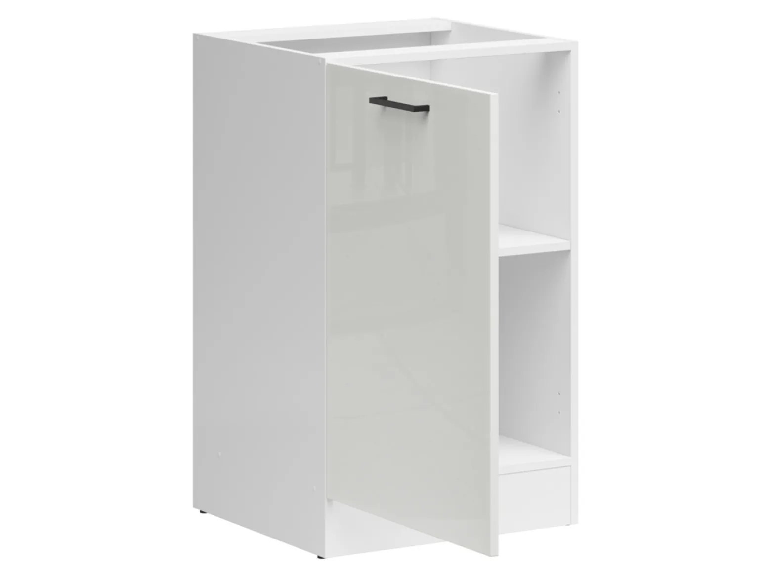 Szafka kuchenna dolna Junona Line 50 cm lewa kredowy połysk