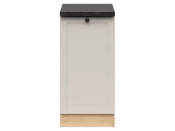 Szafka kuchenna dolna Junona Line 40 cm prawa z blatem dąb bernstein/uni kaszmir