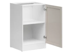 Szafka kuchenna dolna Junona Line 50 cm prawa z drzwiami biały/uni kaszmir