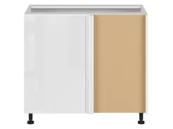 Szafka kuchenna dolna narożna Top Line prawa biały połysk zabudowuje naroże 105x60 cm