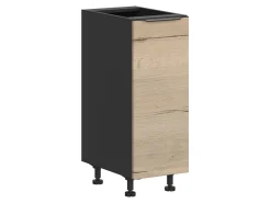Szafka kuchenna dolna Sole L6 30 cm prawa dąb halifax natura