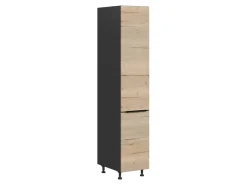 Szafka kuchenna dolna wysoka Sole L6 40 cm lewa dąb halifax natura