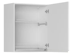 Szafka kuchenna górna Sole 60 cm z ociekarką prawa biały połysk