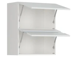 Szafka kuchenna górna Top Line 60 cm z witryną uchylna biały połysk