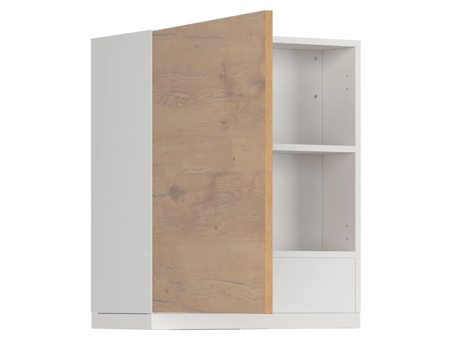 Szafka kuchenna górna z okapem Hamper 60 cm lewa dąb lancelot