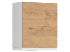 Szafka kuchenna górna z okapem Hamper 60 cm lewa dąb lancelot