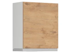 Szafka kuchenna górna z okapem Hamper 60 cm lewa dąb lancelot