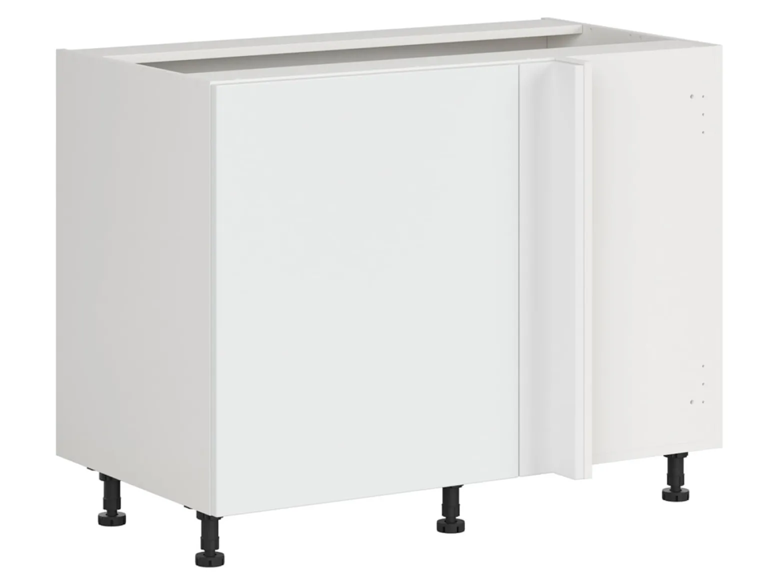 Szafka kuchenna narożna Top Line 2 prawa śnieżny super mat zabudowuje naroże 125x65 cm