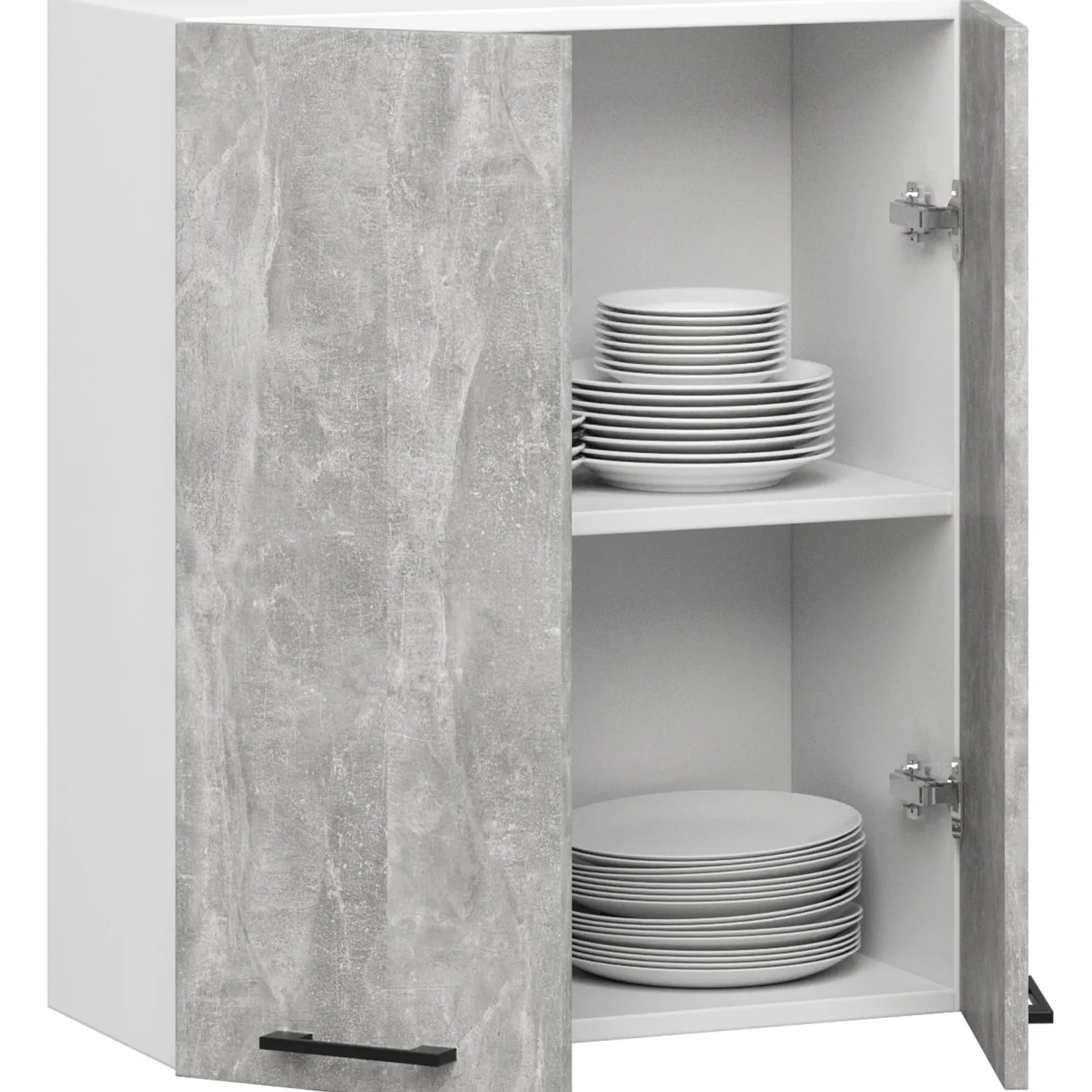 Szafka kuchenna OLIWIA W60 H720 Biała, Beton 60x30x72 cm