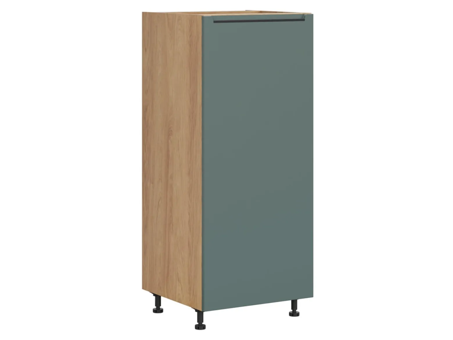 Szafka kuchenna pod zabudowę lodówki Iris 60 cm lewa zieleń boho