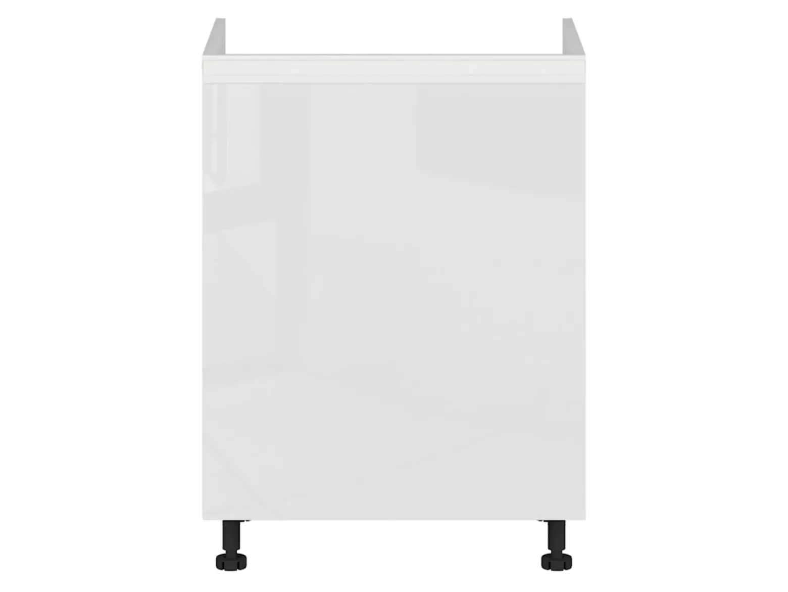 Szafka kuchenna pod zlewozmywak Sole 60 cm prawa biały połysk