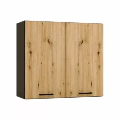Szafka kuchenna wisząca ANIKA W80 grafitowa/dąb artisan