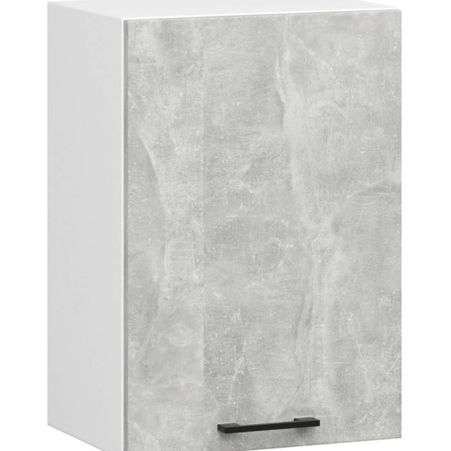 Szafka kuchenna wisząca OLIWIA Biała, Beton 50x30x58 cm