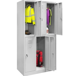 Szafka Metalowa Ubraniowa Socjalna BHP 180x90x50cm Szary Mega-M