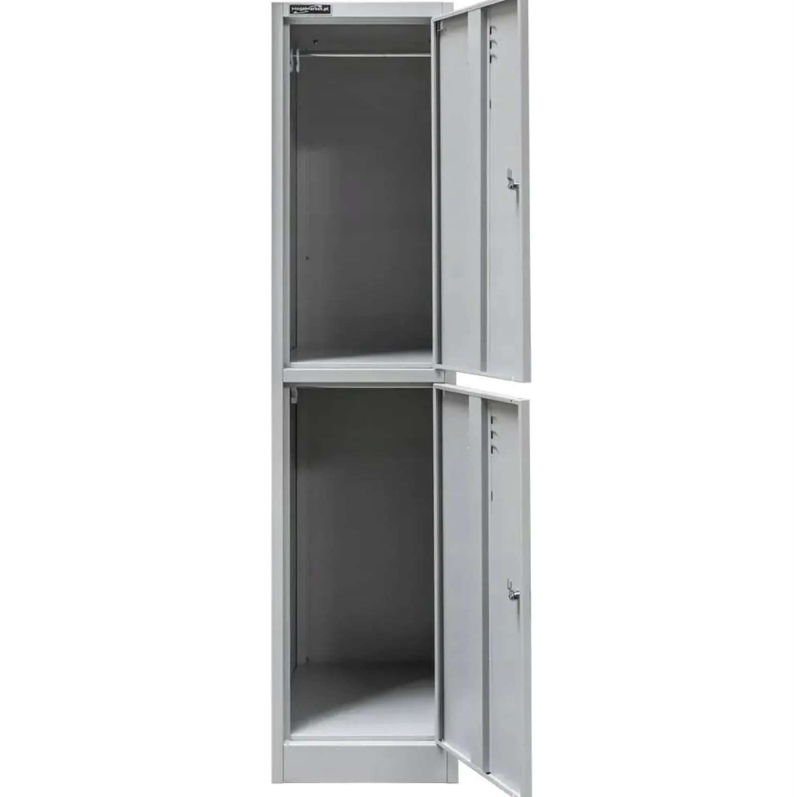 Szafka Metalowa Ubraniowa Socjalna BHP 180x40x50cm Szara Mega-M