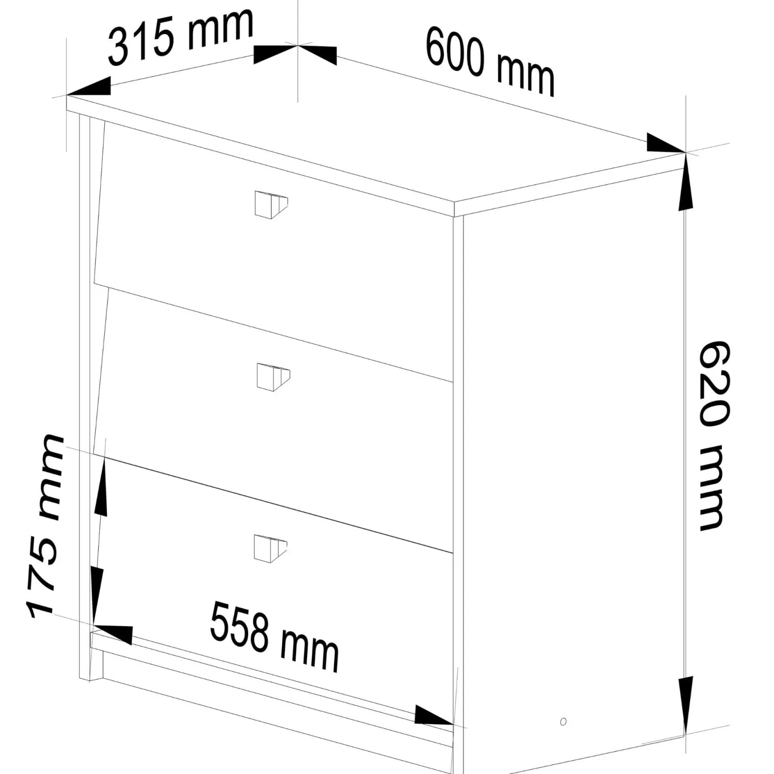 Szafka na buty AKORD MINI Dąb Sonoma 60 cm 60x31x62 cm