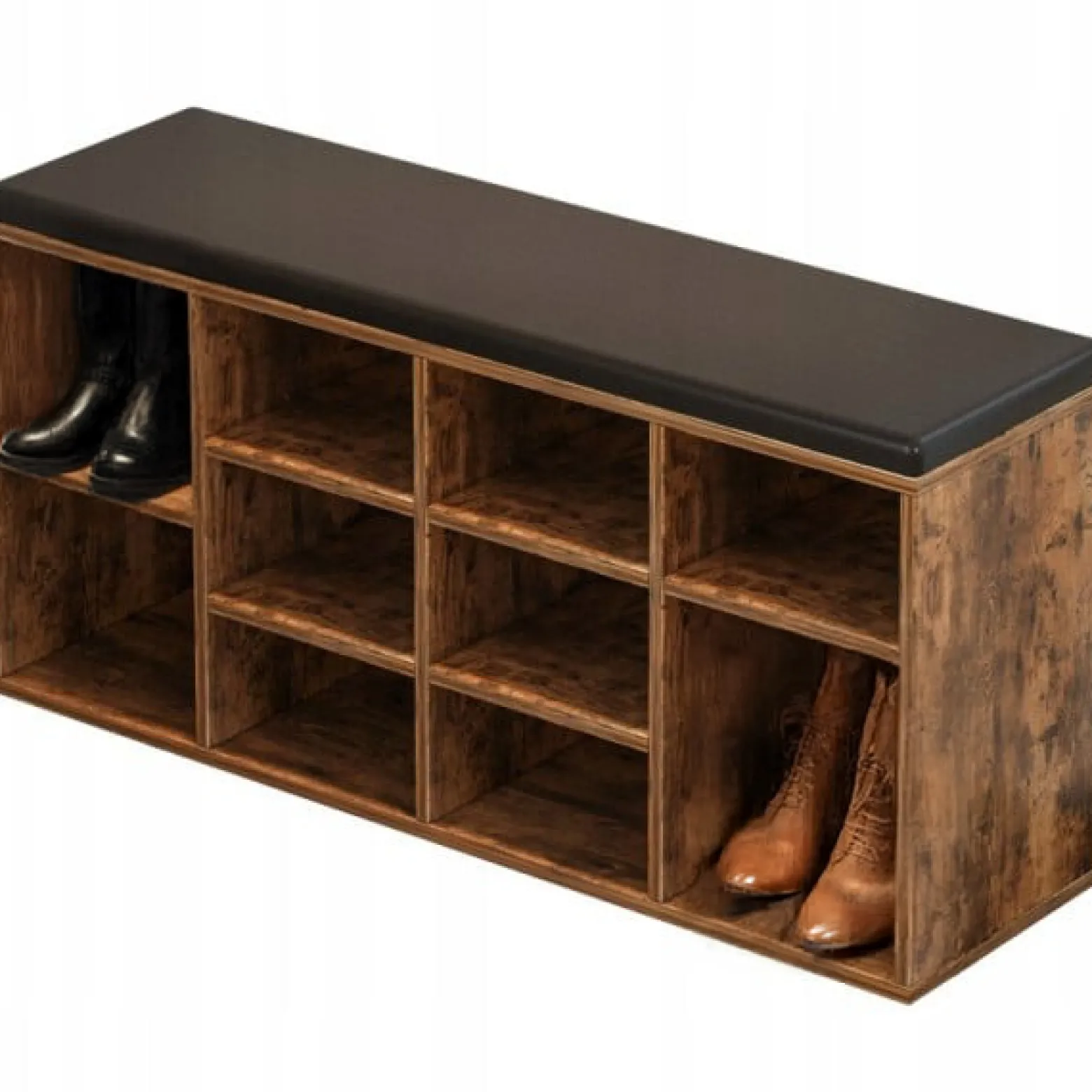 Szafka na buty ławka do przedpokoju brąz loft