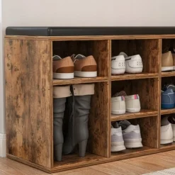 Szafka na buty ławka do przedpokoju brąz loft