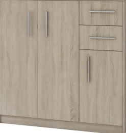 Szafka na buty 110 cm z 3 drzwiami i 2 szufladami