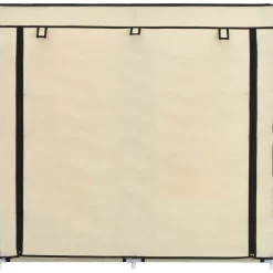 Szafka na buty Kremowy 115 x 28 x 110 cm Tkanina vidaXL