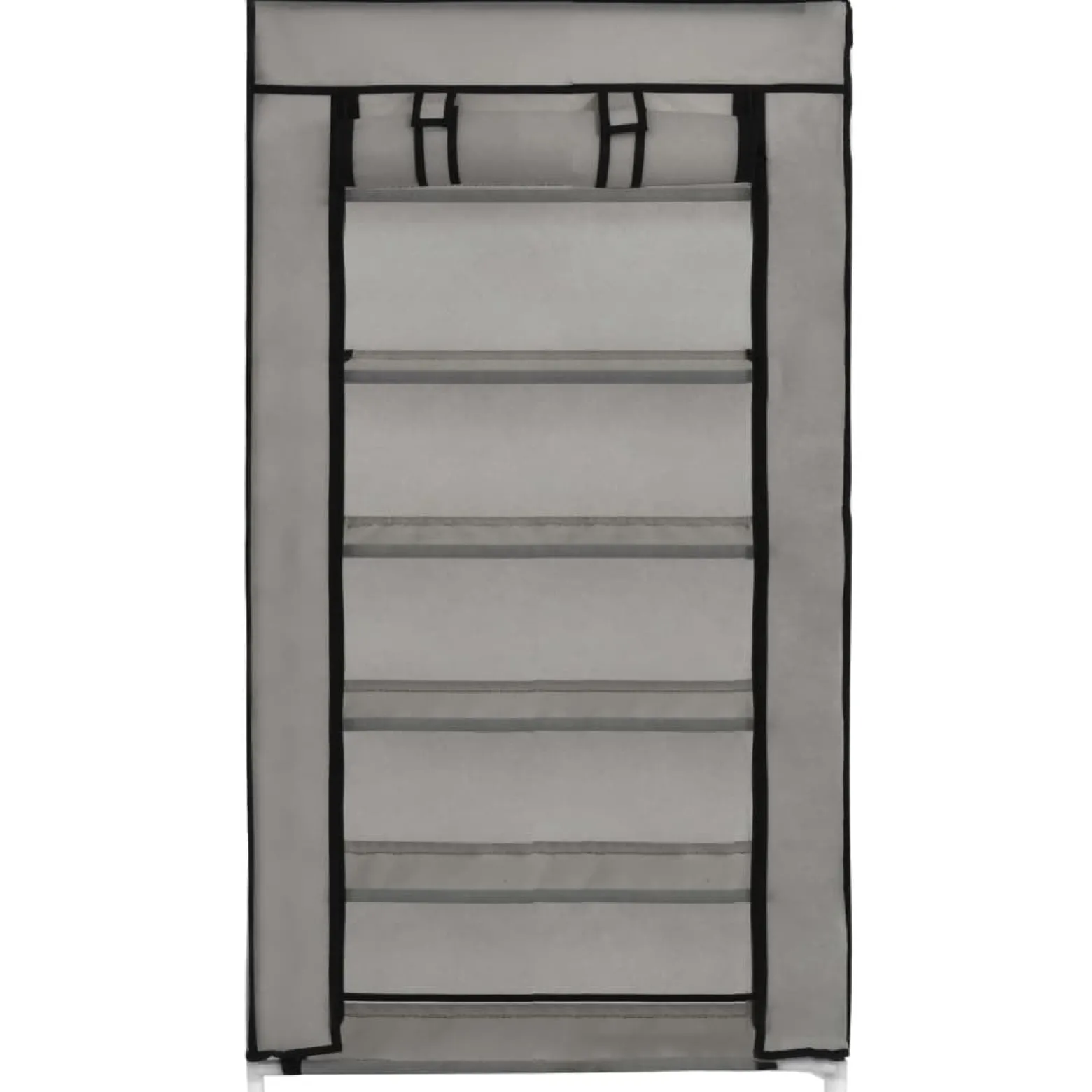 Szafka na buty Szary 58 x 28 x 106 cm Tkanina vidaXL