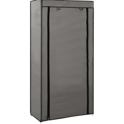 Szafka na buty Szary 58 x 28 x 106 cm Tkanina vidaXL