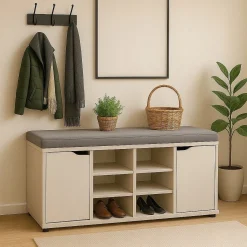 Szafka na buty z siedziskiem 100 cm Dąb Sonoma