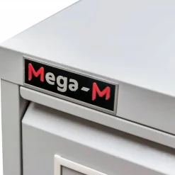 Szafka Na Dokumenty Kartotekowa Biurowa Metalowa 3 Szuflady Szara Mega-M